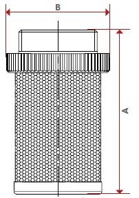 Схема-рисунок размеров сетки-фильтра обратных клапанов ITAP