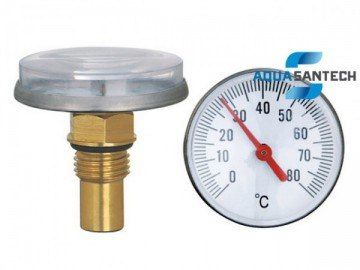 Термометр биметаллический аксиальный - Wasser Warme