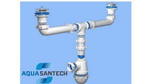 Сифон для двойной мойки АНИ Пласт
