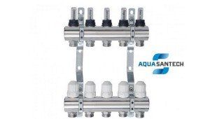 Коллектор теплого пола с расходомерами в сборе