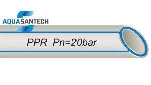 Труба полипропиленовая PP-R для холодной воды 20 бар