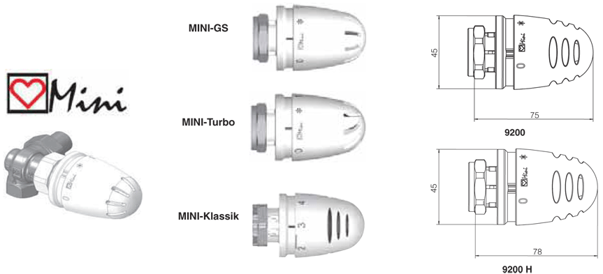 Схема размеров термоловки ГЕРЦ-Design-MINI с жидкостным датчиком